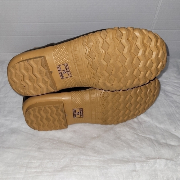 Cabela's Men's "Steel Shank" Leather Upper Duck Work Boots Men's Size 10 - Picture 7 of 12